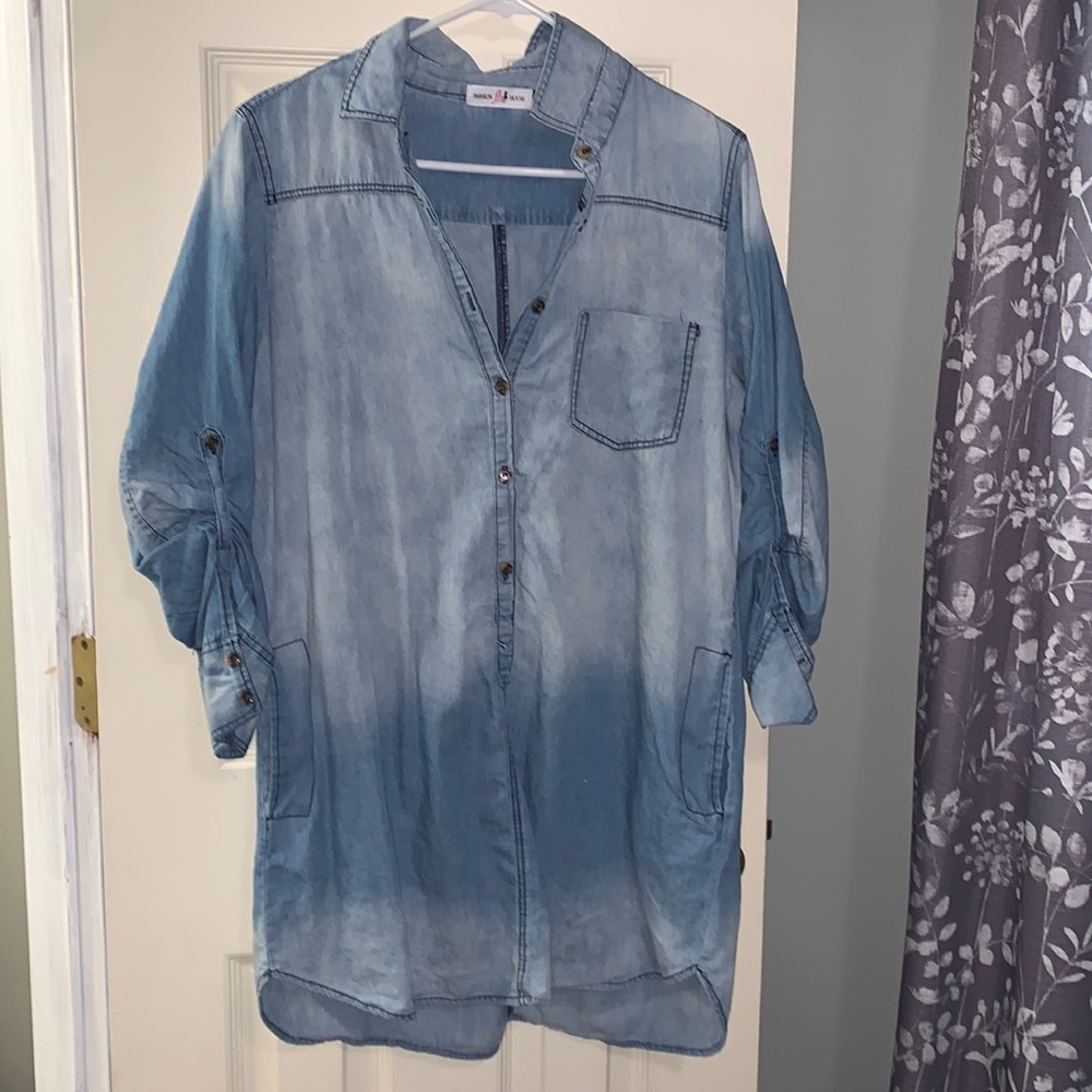 Fashion house denim dress.